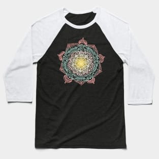 Desert Sunrise Mandala Baseball T-Shirt